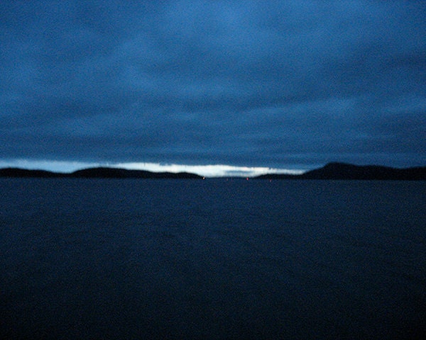 Crossing to Orcas - 8x10 photograph, matted to 11x14