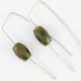 earrings gemstone sterling silver labradorite free shipping blue grey simple minimal modern geometric lightweight