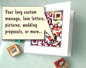 Personalized QR code romantic Valentines day card - collection of love letters, pictures. videos - geek  valentine day card