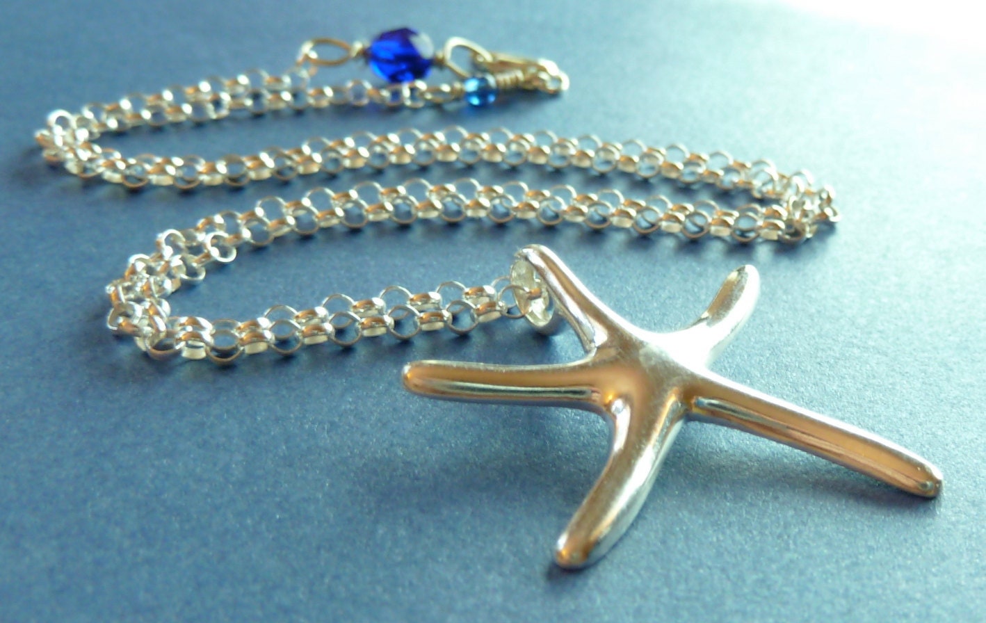 Sterling Silver Starfish Necklace - CorkyWhites