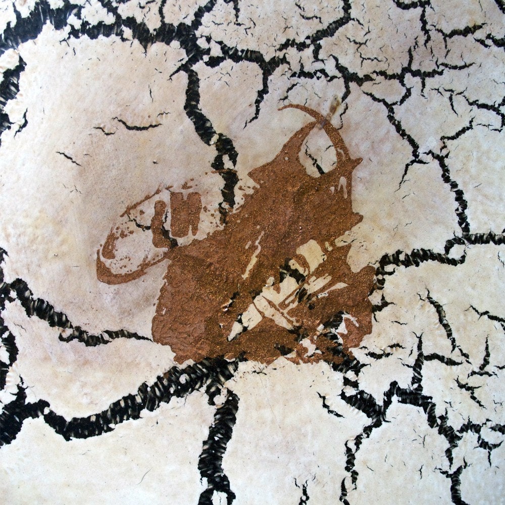 Raven - Handmade Decoupage Under Glass Plate