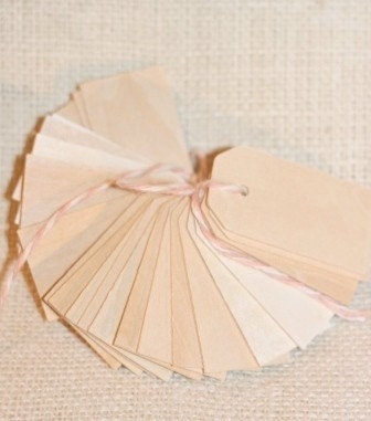 wood gift tags NATURALx25, small wood tags for weddings, baby showers, gifts, soaps, candles