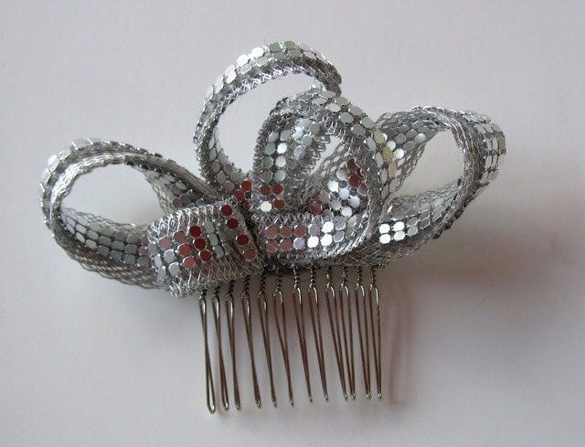 Modern Silver Bridal Hairpiece