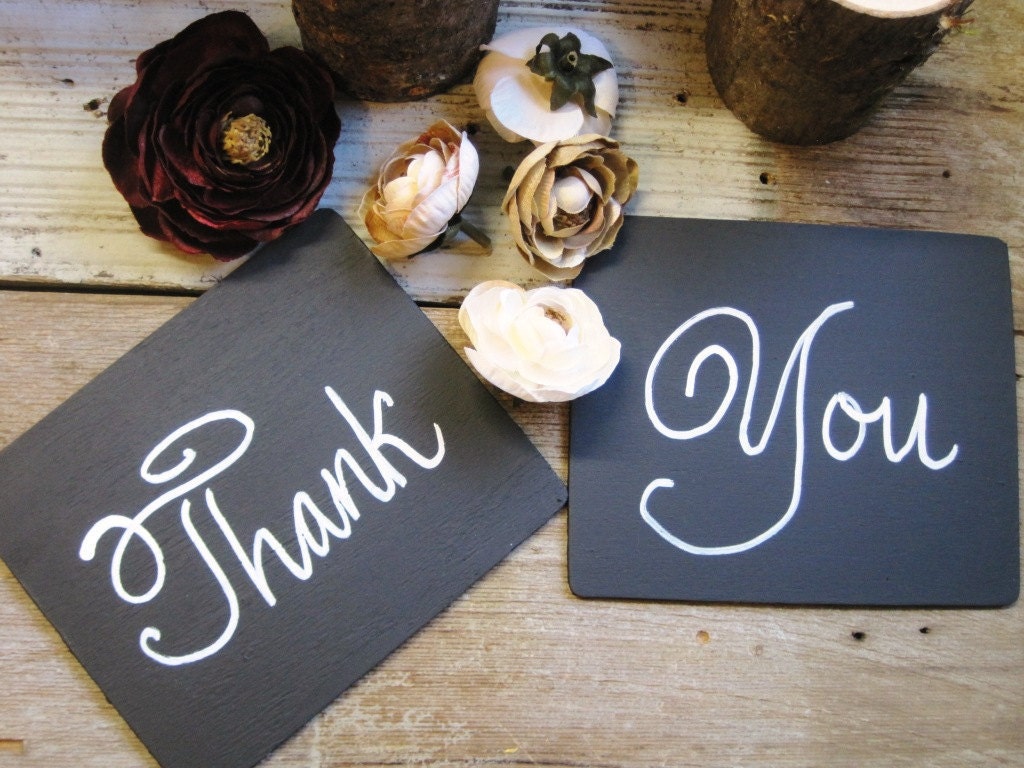 Thank You chalkboard photo prop