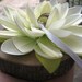 Water Lily Ring Pillow- Natural Wood