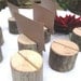 30 round place card holders- from a fallen tree