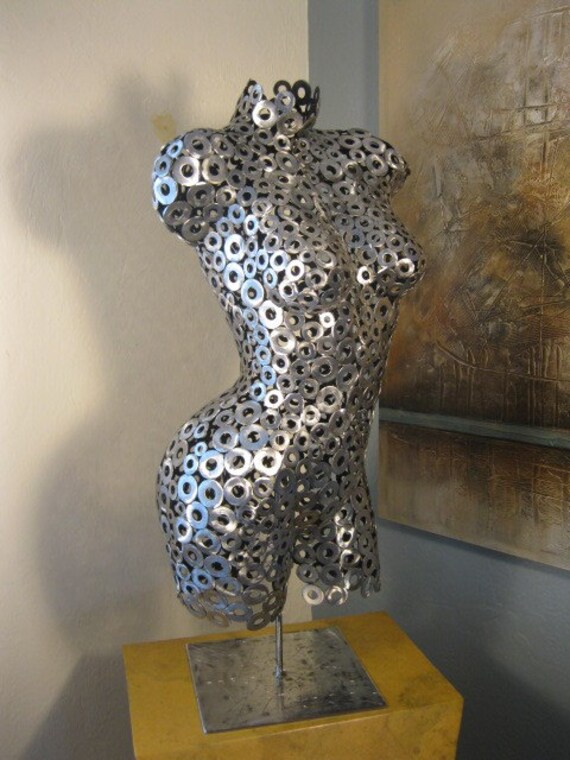 Abstract metal Torso Sculpture by Holly Lentz by onlyart76 on Etsy