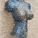 Metal Wall art sculpture abstract torso by Holly Lentz sexy nude metal torso