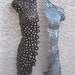 Abstract Metal Wall art sculpture Torso Nude by Holly Lentz