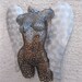 Metal Wall art sculpture abstract torso by Holly Lentz sexy nude metal torso angel