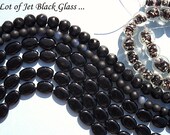 Wholesale Beads - Glass Beads - Jet Black - Mixed Lot - 189 Beads