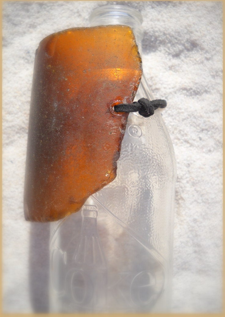 Beach Glass Cuff - Sea Glass Bracelet - Black Suede - Over Sized Cuff Bracelet
