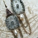Vintage Assemblage Watch Earrings, Altering Time, beautiful antique watch faces with vintage rhinestone paste by Aliveness