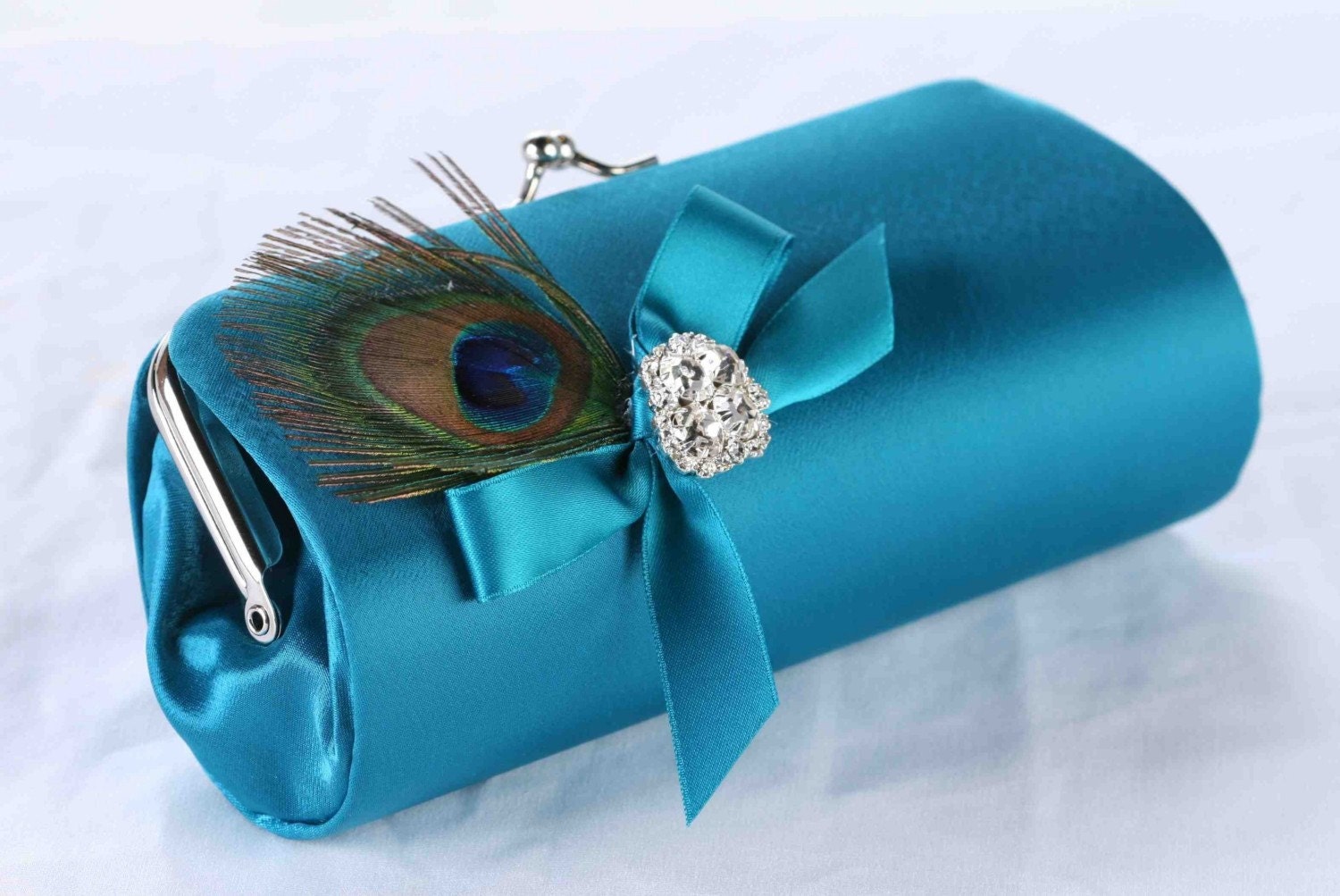 Wedding Clutch - Peacock Feathers - Peacock Wedding