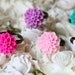 6 Resin Flower Rings Vintage Inspired SPECIAL