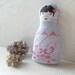 shabby chic home - baby blue russian nesting doll babushka matryoshka - home decor - ostat