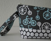 diaper clutch / diaper and wipes case - bicycles