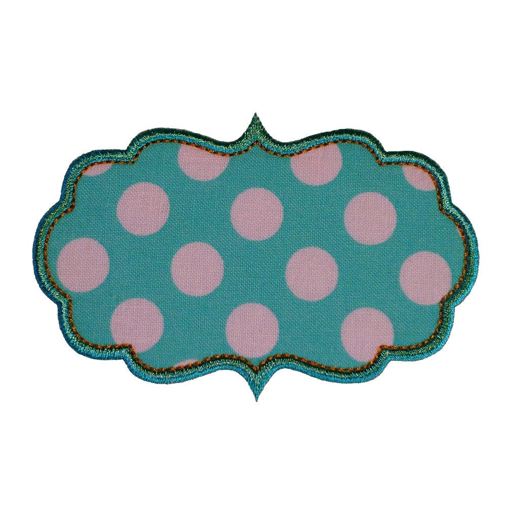 Charlotte Frame Appliques Machine Embroidery Design Applique Pattern in 5 sizes 3", 4", 5", 6" and 7"