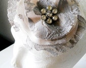 The MAE - lace headpiece, lace fascinator, lace hair clip, lace hat