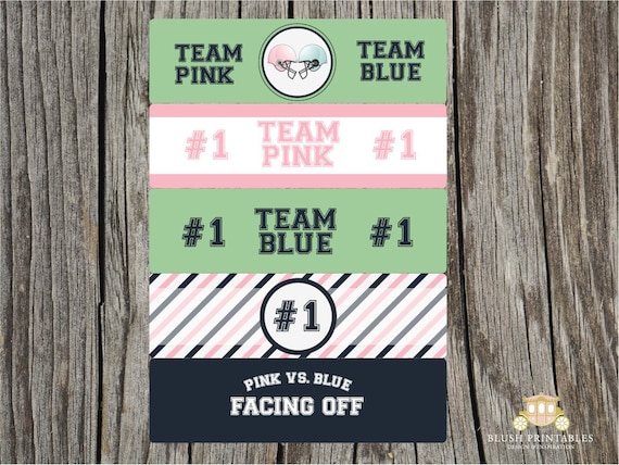 Printable Personalized Gender Reveal Party Invitation - Baby Shower  - Gender Reveal Party - Football Ticket