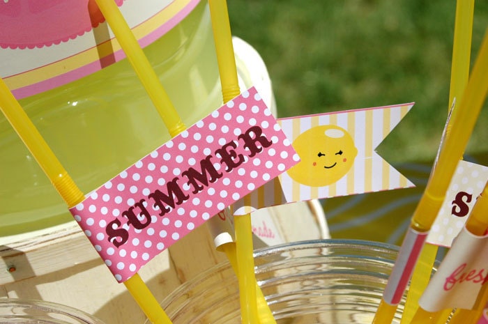 The Complete Set - Pink Lemonade Party - Printable Invitation