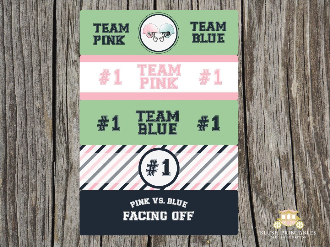 Printable Personalized Gender Reveal Party Invitation - Baby Shower  - Gender Reveal Party - Football Ticket