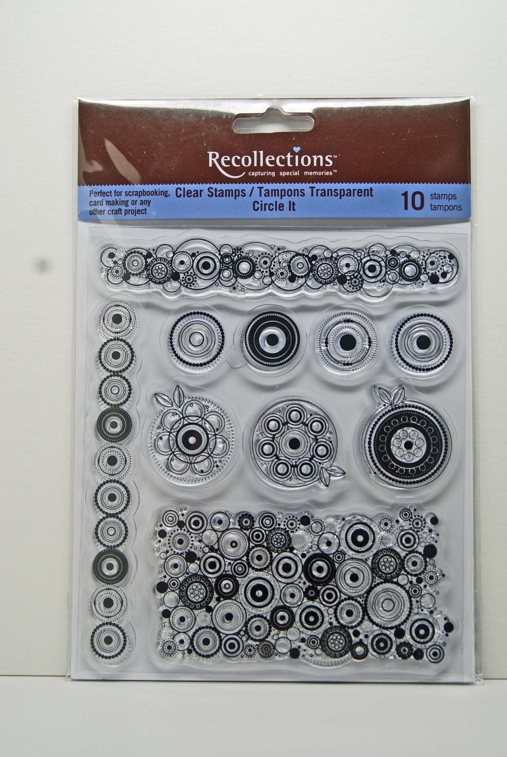 SALE Recollections Clear Stamps Circle by LuckyLadyPaperCrafts