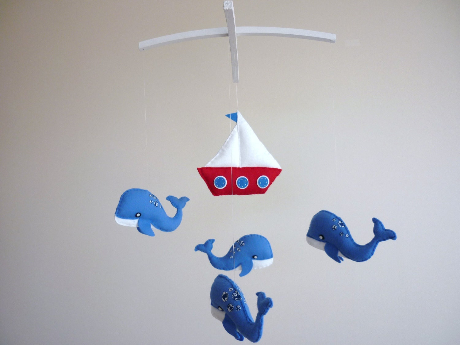 Blinky the Happy Blue Whale and Friends Baby Mobile
