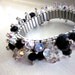 Black and White L'Ombre Stretch Bracelet