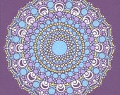Print of Purple Carousel Mandala