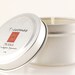 Eucalyptus Spearmint - PRANA- 2 oz travel tin with lid handmade soy candle