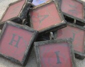 Initial Letter Alphabet Soldered Necklace Pendant Charm