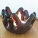 Purple Fused Glass Votive Candle Holder