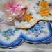 Darling Lot of Vintage Handkerchiefs - Sweet Blue and Yellow