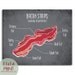 Bacon Anatomy of Perfection (For the Love of Bacon Series) -11x14 Print (Buy 3 and get One Free)