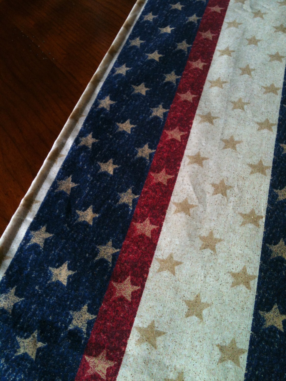 Patriotic 4th of July Memorial Day Table Runner 36" - SewMuchtoSell