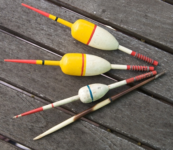 Vintage Fishing Bobbers by fiberreflections on Etsy