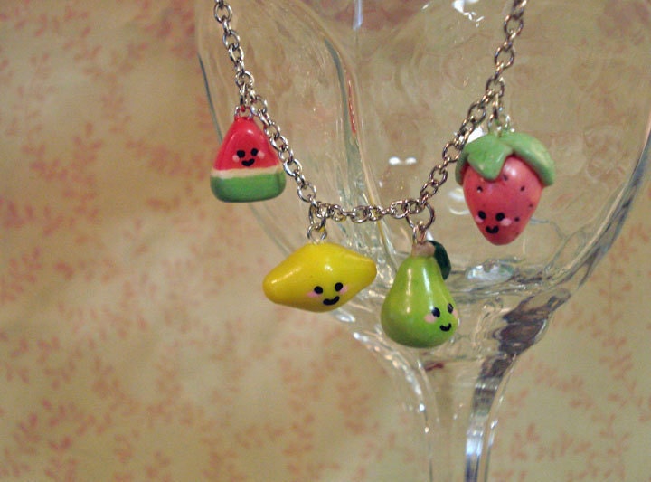 Kawaii Fruit Charm Bracelet