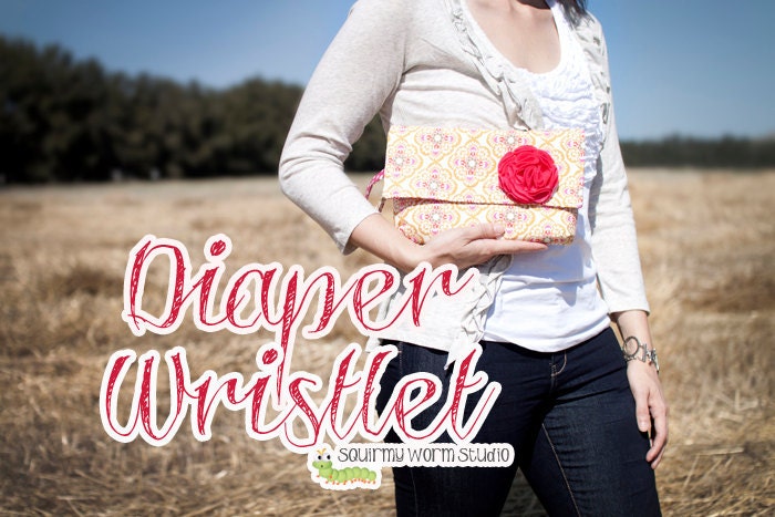PDF Sewing Pattern - Diaper Wristlet - Instant Digital Download