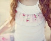 Serenity ruffled front tank top