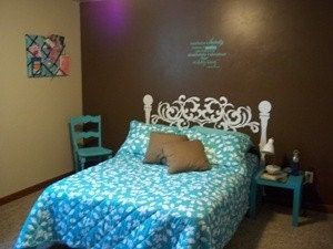 Double Size Vinyl Headboard - Vinyl Wall Art, Graphics, Lettering, Decals, Stickers