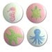 Girls Under the Sea Drawer Knobs pulls