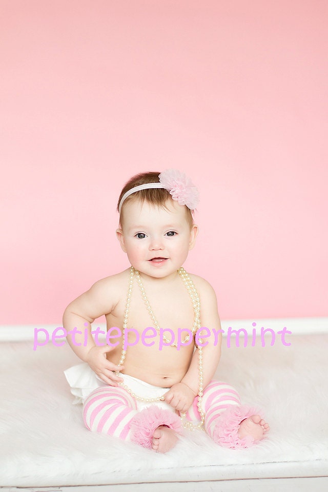 Baby Leg Warmers or Children Arm Warmers - Pink Stripes
