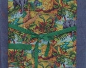 AFRICAN ANIMALS Jungle Print Chef  Barbeque Apron with Pocket and Adjustable Ties