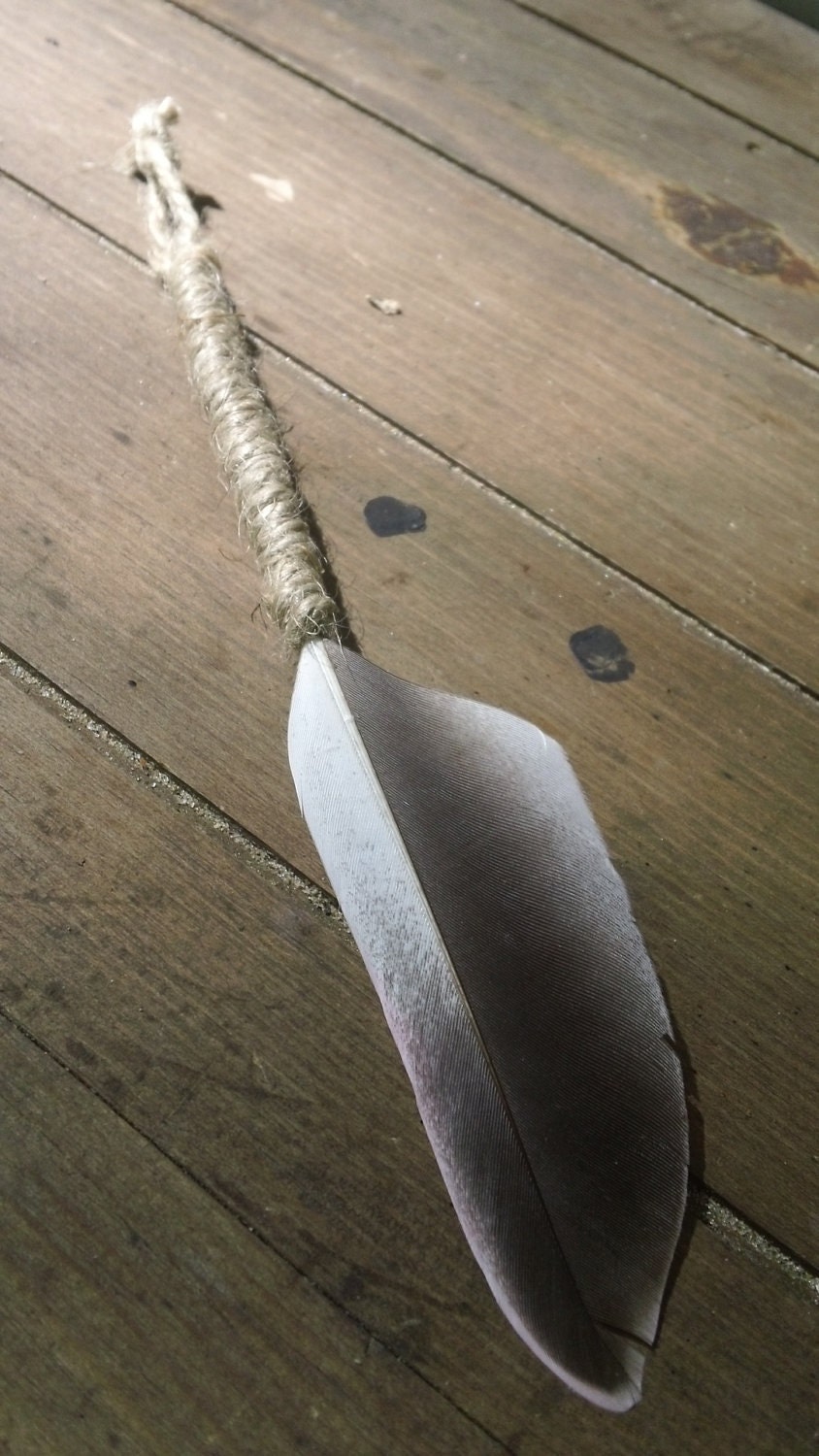Single Feather Smudge Fan