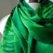 Silk Scarf, Hand Painted - Dragonflies and Ferns in Peridot and Emerald - Gifts for Her- MADE TO ORDER