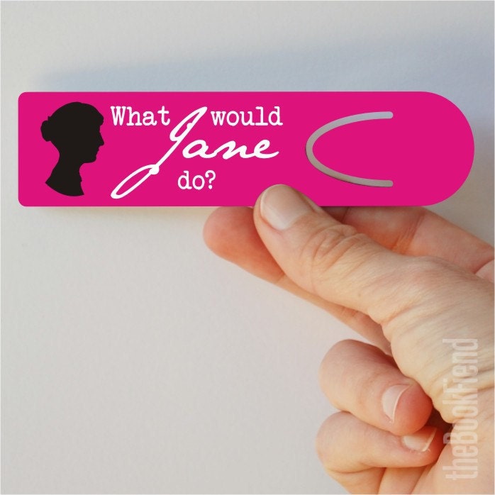 What would Jane do aluminum bookmark