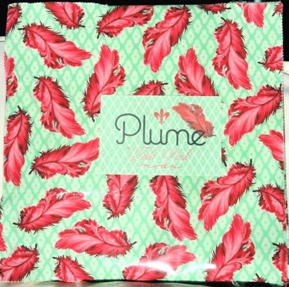Tula Pink Plume Layer Cake moda fabrics by claydeal on Etsy