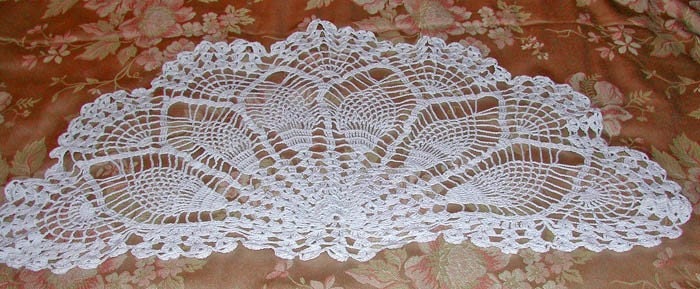 Semi Circle Crochet Doily By Ramgarden On Etsy