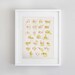 Regency alphabet print